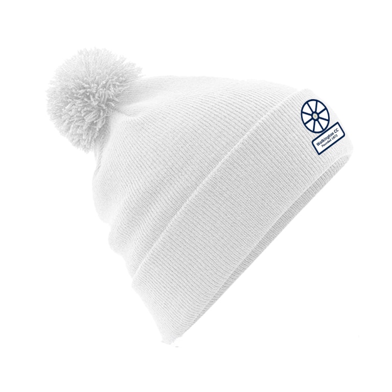 Original Pom Pom Beanie : White