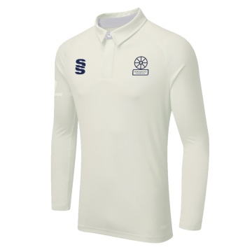 DUAL LONG SLEEVE CRICKET SHIRT (WOMENS)-Ivory