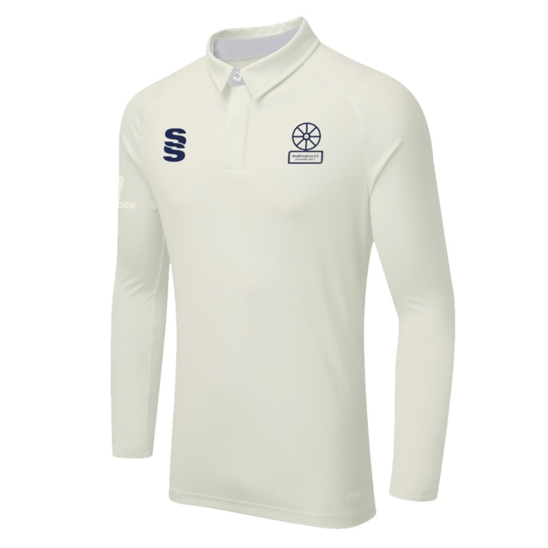DUAL LONG SLEEVE CRICKET SHIRT (WOMENS)-Ivory
